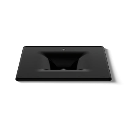 KOHLER Iron/Impressions 31" Enameled cast iron vanity top with integrated rectangular sink