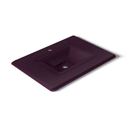 KOHLER Iron/Impressions 31" Enameled cast iron vanity top with integrated rectangular sink