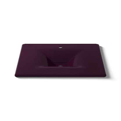 KOHLER Iron/Impressions 31" Enameled cast iron vanity top with integrated rectangular sink