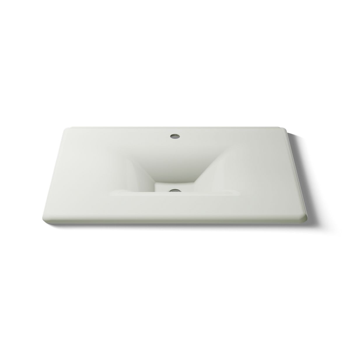 KOHLER Iron/Impressions 31" Enameled cast iron vanity top with integrated rectangular sink