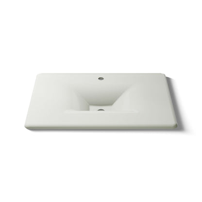 KOHLER Iron/Impressions 31" Enameled cast iron vanity top with integrated rectangular sink