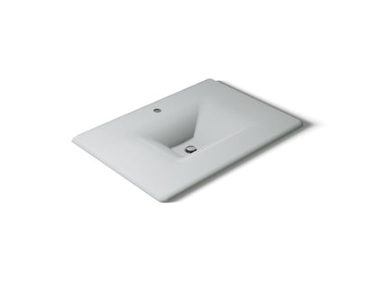 KOHLER Iron/Impressions 31" Enameled cast iron vanity top with integrated rectangular sink