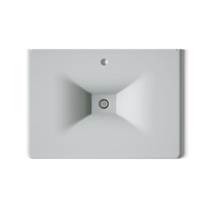 KOHLER Iron/Impressions 31" Enameled cast iron vanity top with integrated rectangular sink