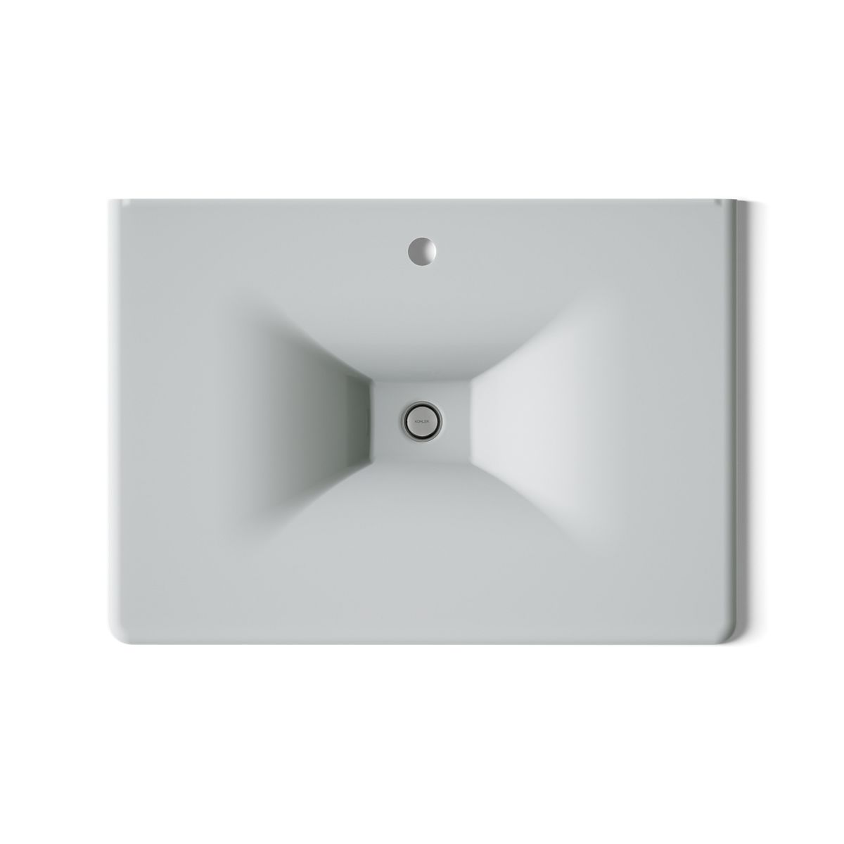 KOHLER Iron/Impressions 31" Enameled cast iron vanity top with integrated rectangular sink