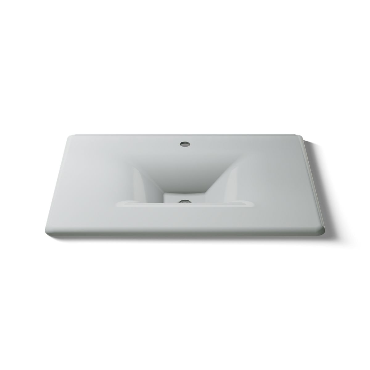 KOHLER Iron/Impressions 31" Enameled cast iron vanity top with integrated rectangular sink