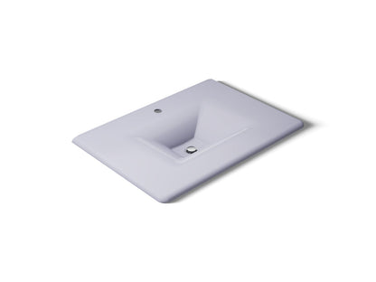 KOHLER Iron/Impressions 31" Enameled cast iron vanity top with integrated rectangular sink