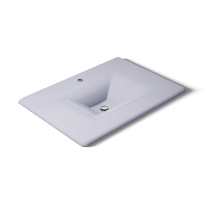 KOHLER Iron/Impressions 31" Enameled cast iron vanity top with integrated rectangular sink