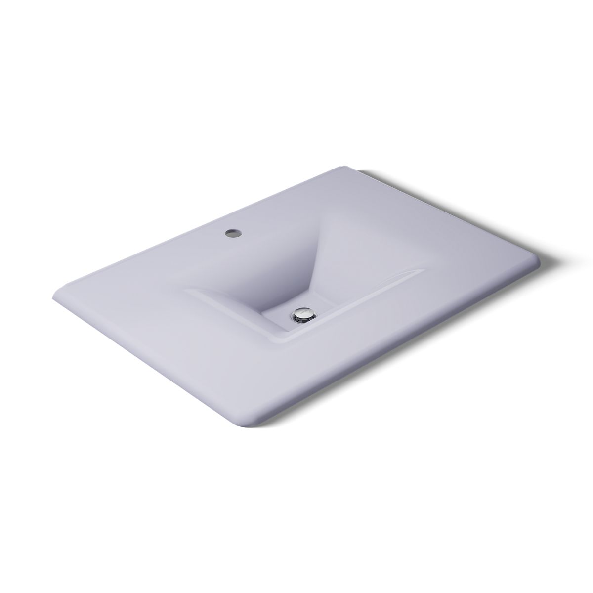 KOHLER Iron/Impressions 31" Enameled cast iron vanity top with integrated rectangular sink