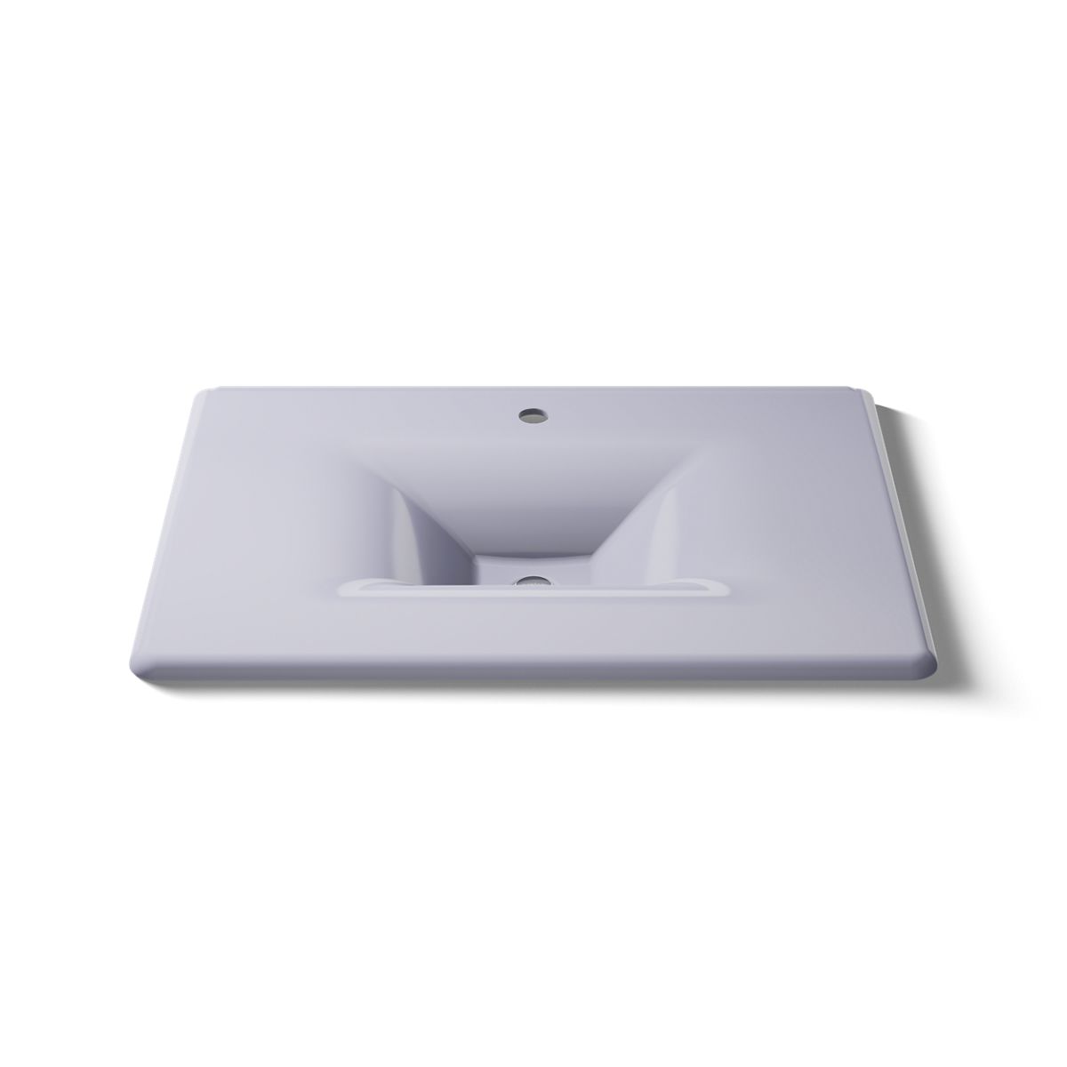 KOHLER Iron/Impressions 31" Enameled cast iron vanity top with integrated rectangular sink