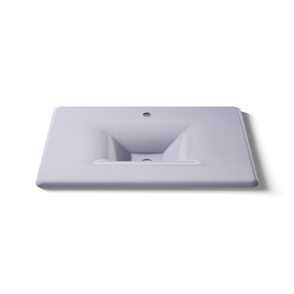 KOHLER Iron/Impressions 31" Enameled cast iron vanity top with integrated rectangular sink