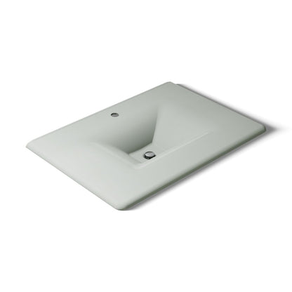KOHLER Iron/Impressions 31" Enameled cast iron vanity top with integrated rectangular sink