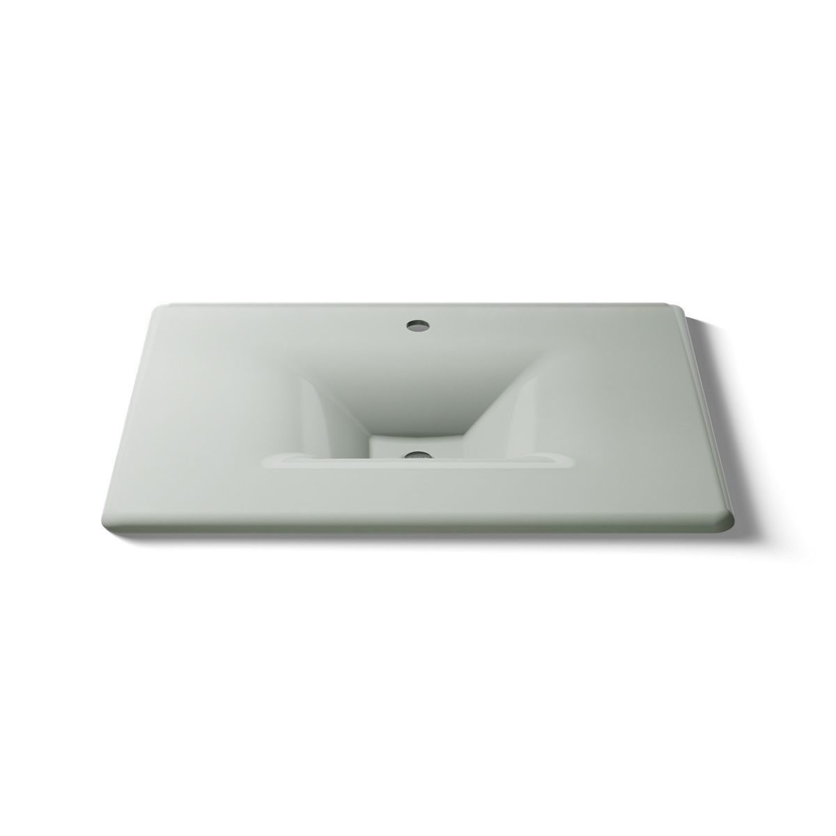 KOHLER Iron/Impressions 31" Enameled cast iron vanity top with integrated rectangular sink