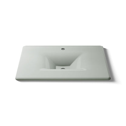 KOHLER Iron/Impressions 31" Enameled cast iron vanity top with integrated rectangular sink