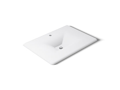 KOHLER Iron/Impressions 31" Enameled cast iron vanity top with integrated rectangular sink