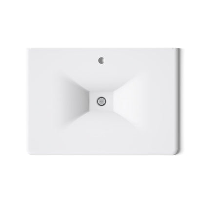 KOHLER Iron/Impressions 31" Enameled cast iron vanity top with integrated rectangular sink