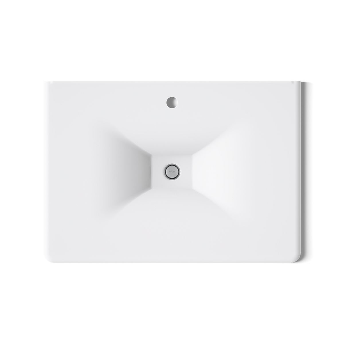KOHLER Iron/Impressions 31" Enameled cast iron vanity top with integrated rectangular sink