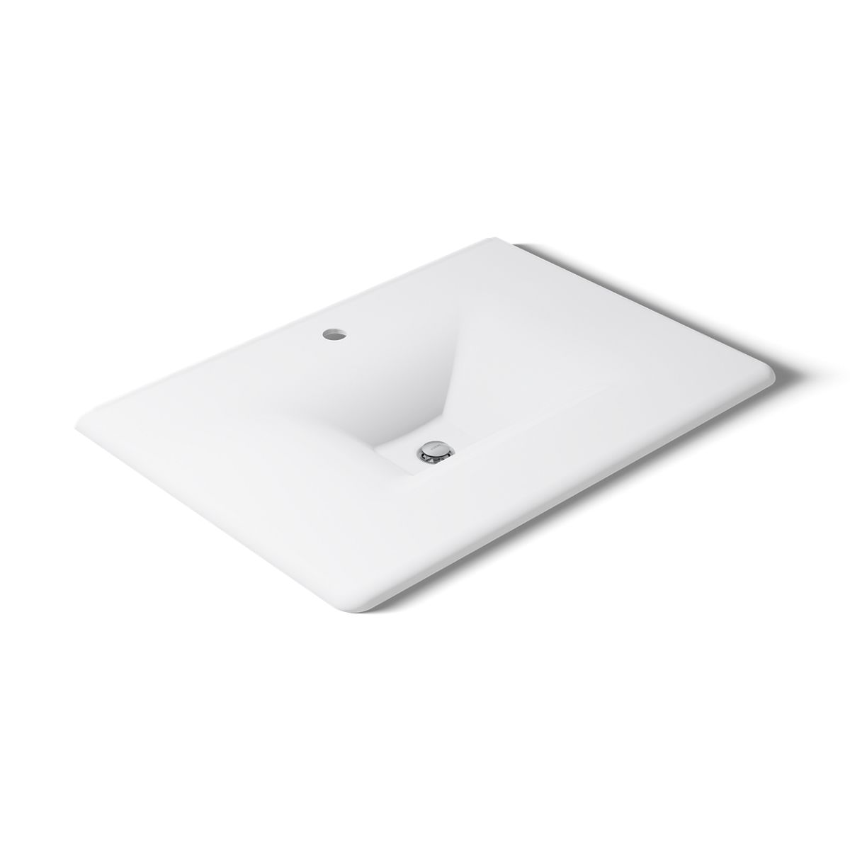 KOHLER Iron/Impressions 31" Enameled cast iron vanity top with integrated rectangular sink