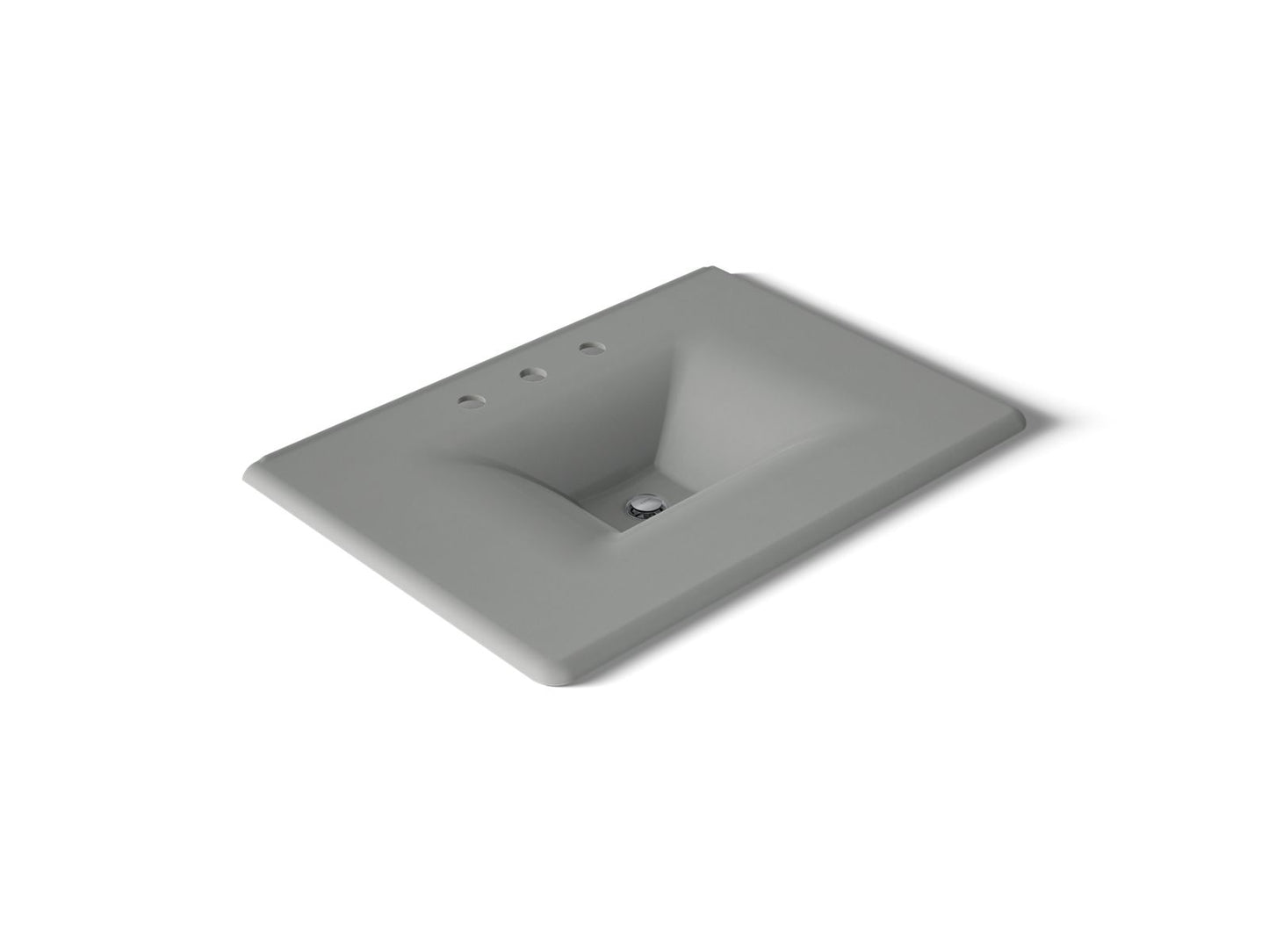 KOHLER Iron/Impressions 31" Enameled cast iron vanity top with integrated rectangular sink