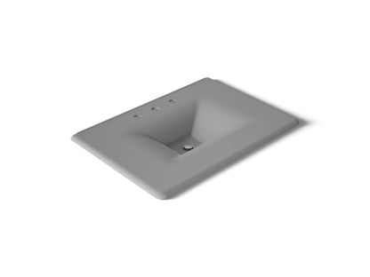 KOHLER Iron/Impressions 31" Enameled cast iron vanity top with integrated rectangular sink