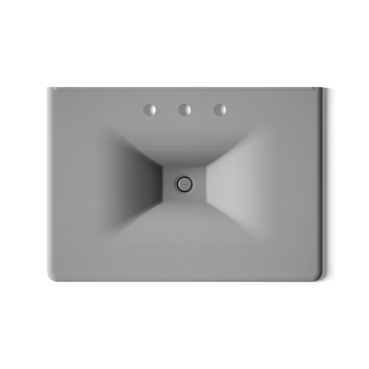 KOHLER Iron/Impressions 31" Enameled cast iron vanity top with integrated rectangular sink