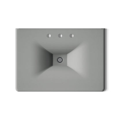 KOHLER Iron/Impressions 31" Enameled cast iron vanity top with integrated rectangular sink