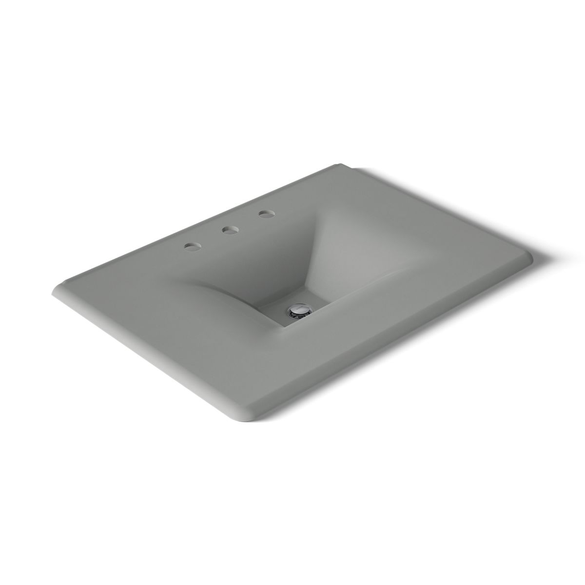 KOHLER Iron/Impressions 31" Enameled cast iron vanity top with integrated rectangular sink