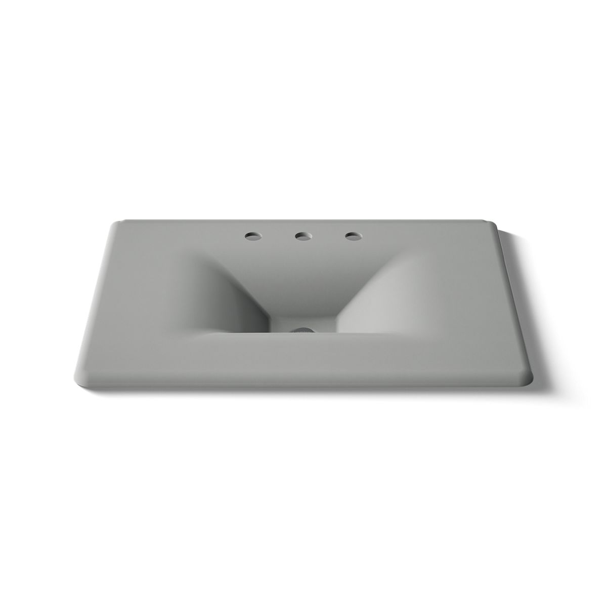 KOHLER Iron/Impressions 31" Enameled cast iron vanity top with integrated rectangular sink