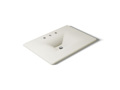 KOHLER Iron/Impressions 31" Enameled cast iron vanity top with integrated rectangular sink