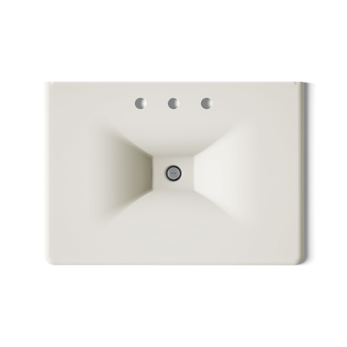 KOHLER Iron/Impressions 31" Enameled cast iron vanity top with integrated rectangular sink