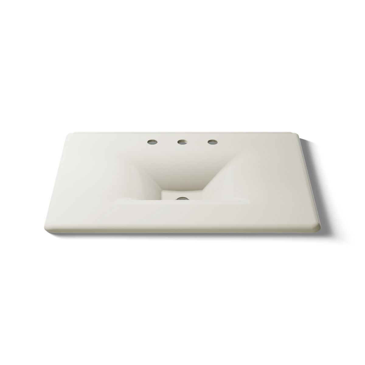 KOHLER Iron/Impressions 31" Enameled cast iron vanity top with integrated rectangular sink