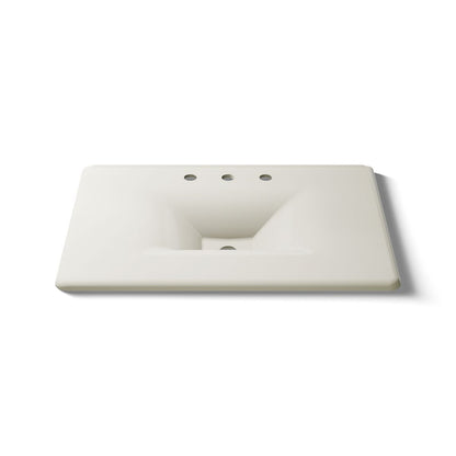 KOHLER Iron/Impressions 31" Enameled cast iron vanity top with integrated rectangular sink
