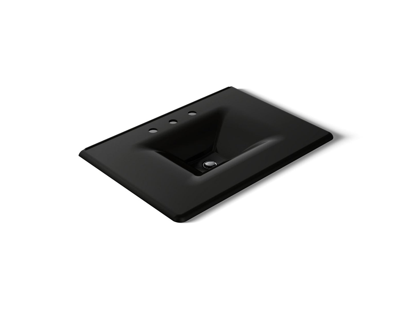 KOHLER Iron/Impressions 31" Enameled cast iron vanity top with integrated rectangular sink