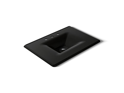 KOHLER Iron/Impressions 31" Enameled cast iron vanity top with integrated rectangular sink