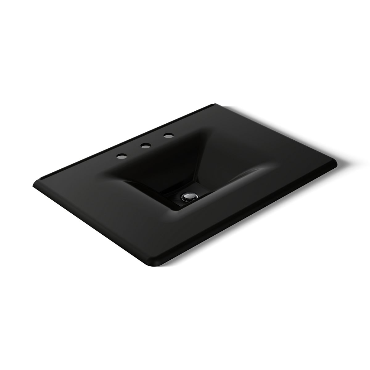 KOHLER Iron/Impressions 31" Enameled cast iron vanity top with integrated rectangular sink