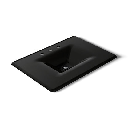KOHLER Iron/Impressions 31" Enameled cast iron vanity top with integrated rectangular sink