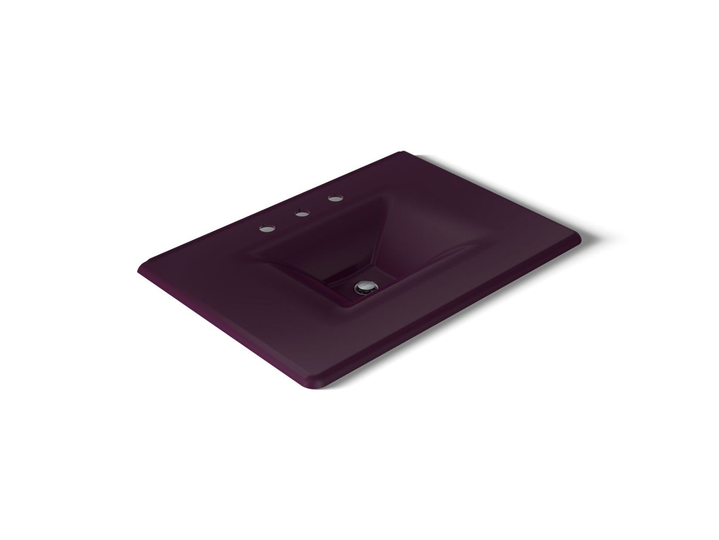 KOHLER Iron/Impressions 31" Enameled cast iron vanity top with integrated rectangular sink