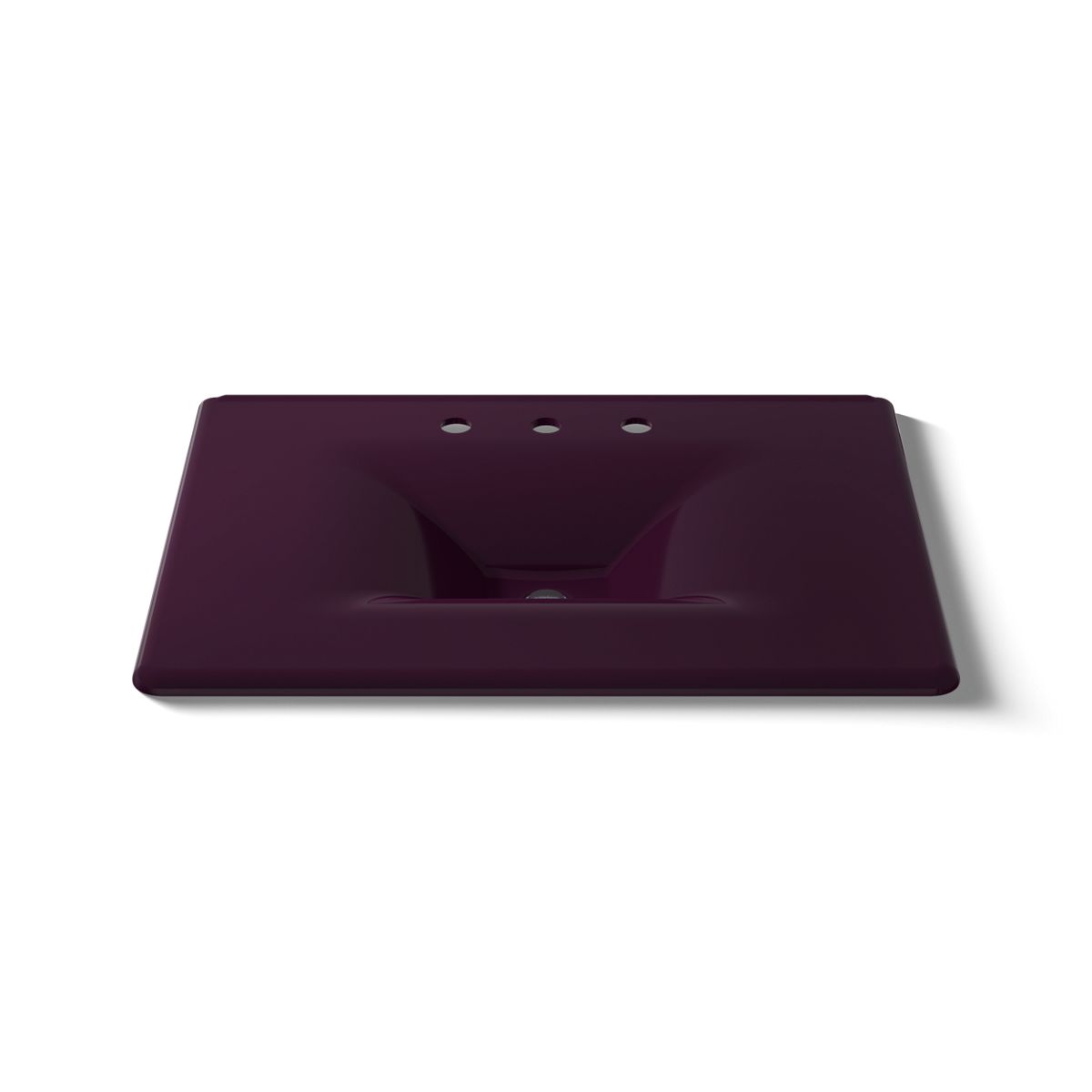 KOHLER Iron/Impressions 31" Enameled cast iron vanity top with integrated rectangular sink