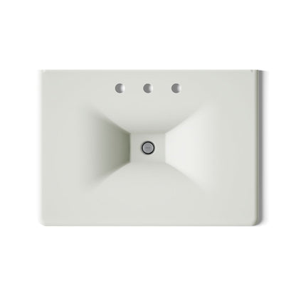 KOHLER Iron/Impressions 31" Enameled cast iron vanity top with integrated rectangular sink