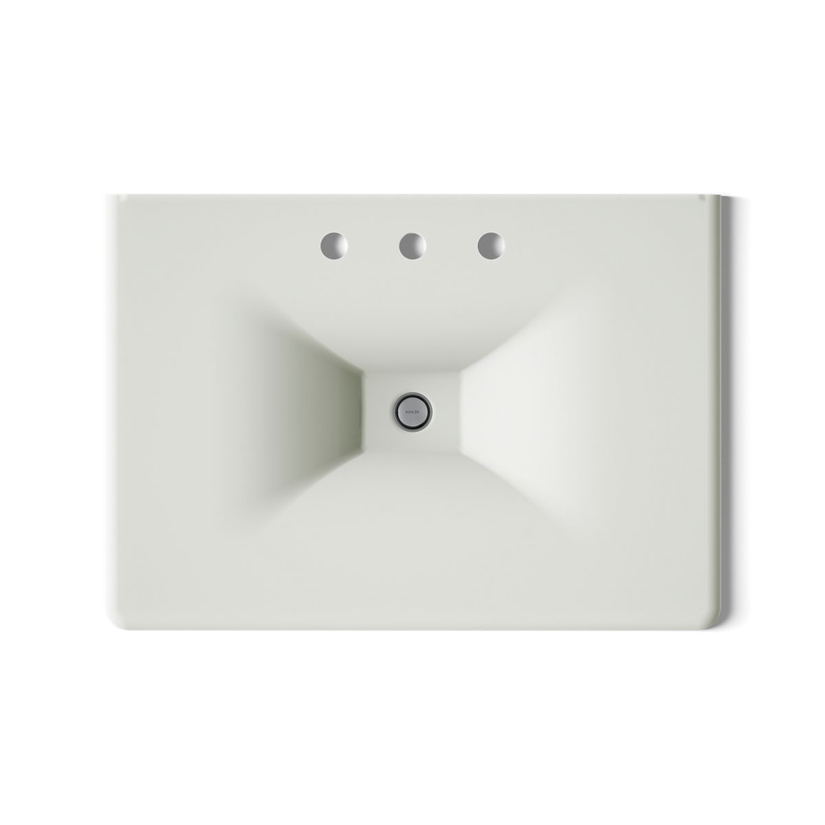 KOHLER Iron/Impressions 31" Enameled cast iron vanity top with integrated rectangular sink