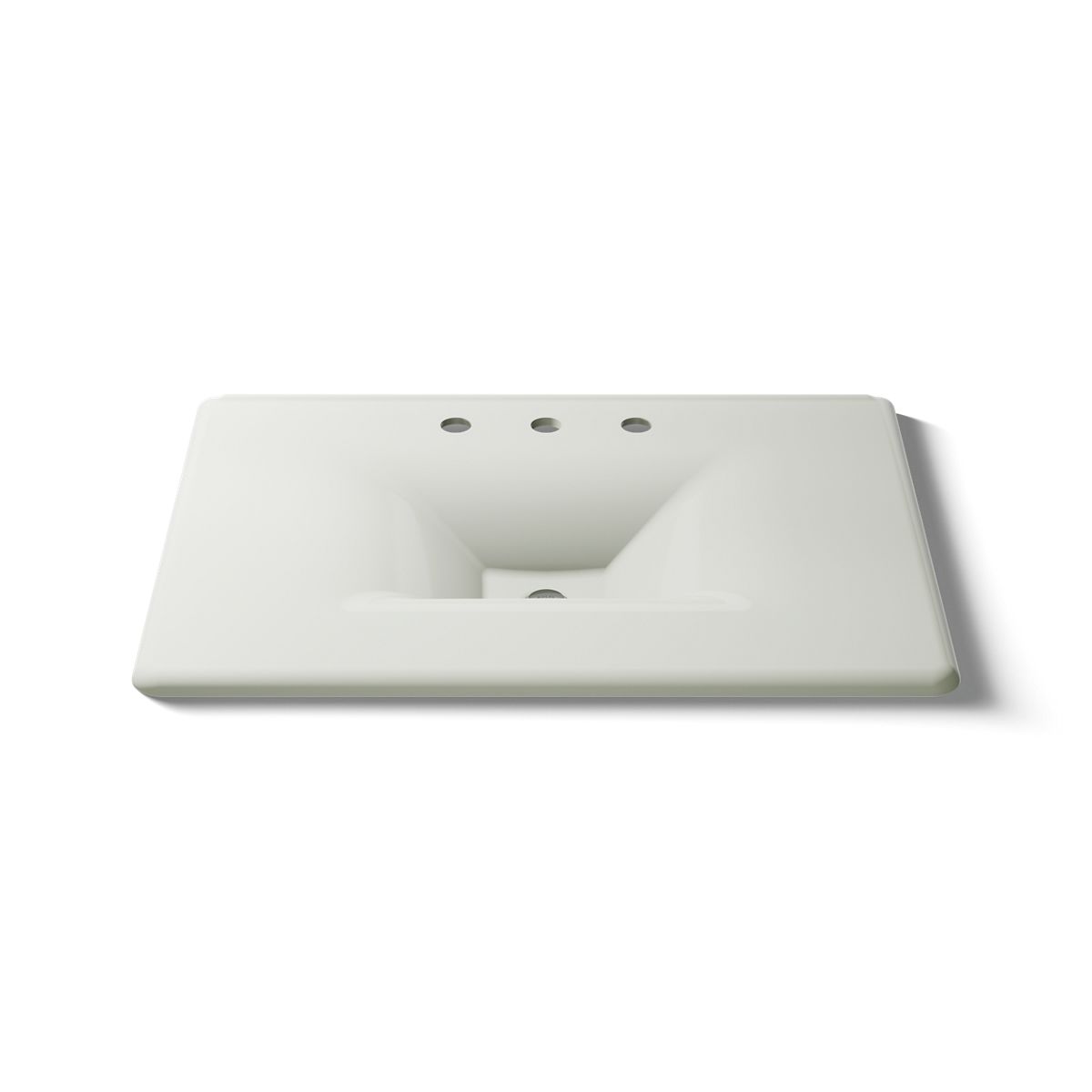 KOHLER Iron/Impressions 31" Enameled cast iron vanity top with integrated rectangular sink
