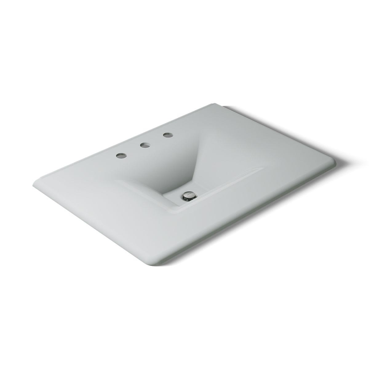 KOHLER Iron/Impressions 31" Enameled cast iron vanity top with integrated rectangular sink