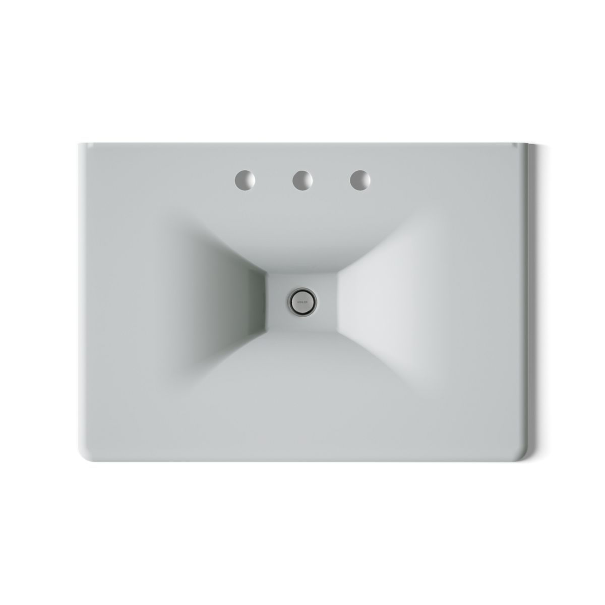 KOHLER Iron/Impressions 31" Enameled cast iron vanity top with integrated rectangular sink
