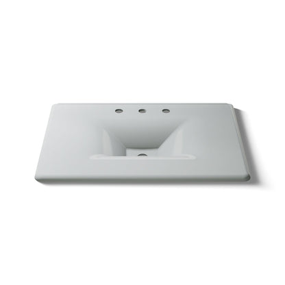KOHLER Iron/Impressions 31" Enameled cast iron vanity top with integrated rectangular sink