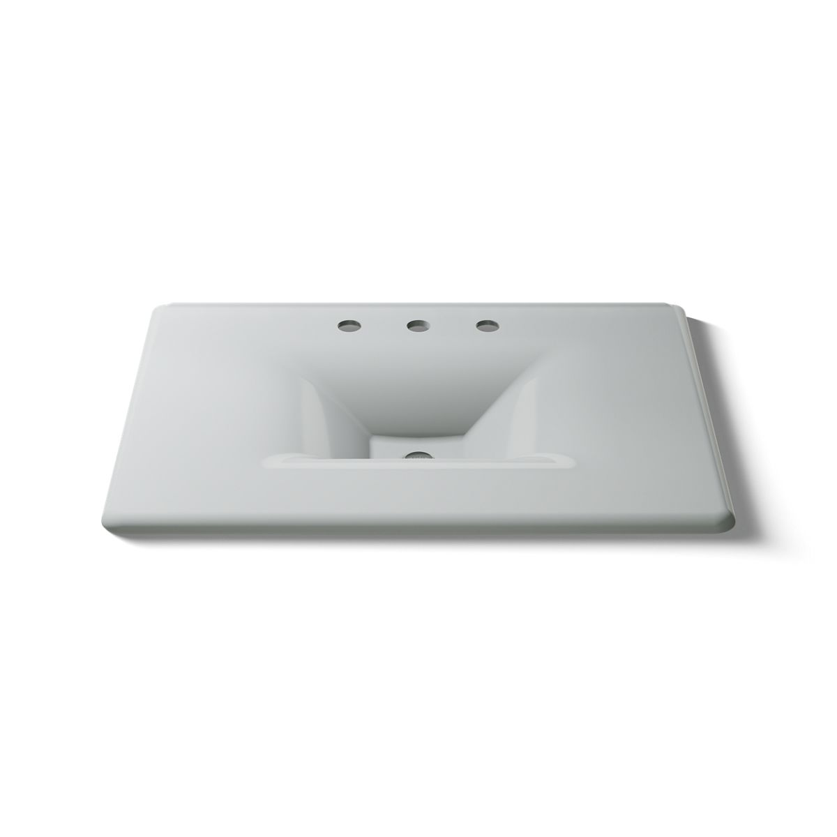 KOHLER Iron/Impressions 31" Enameled cast iron vanity top with integrated rectangular sink