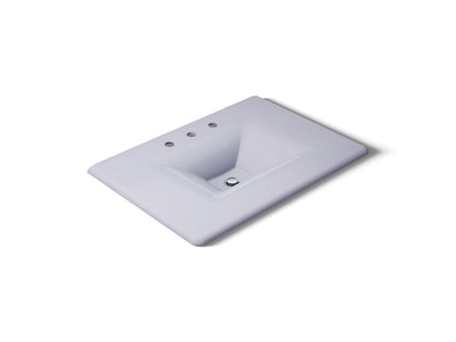KOHLER Iron/Impressions 31" Enameled cast iron vanity top with integrated rectangular sink