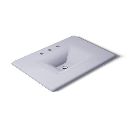 KOHLER Iron/Impressions 31" Enameled cast iron vanity top with integrated rectangular sink
