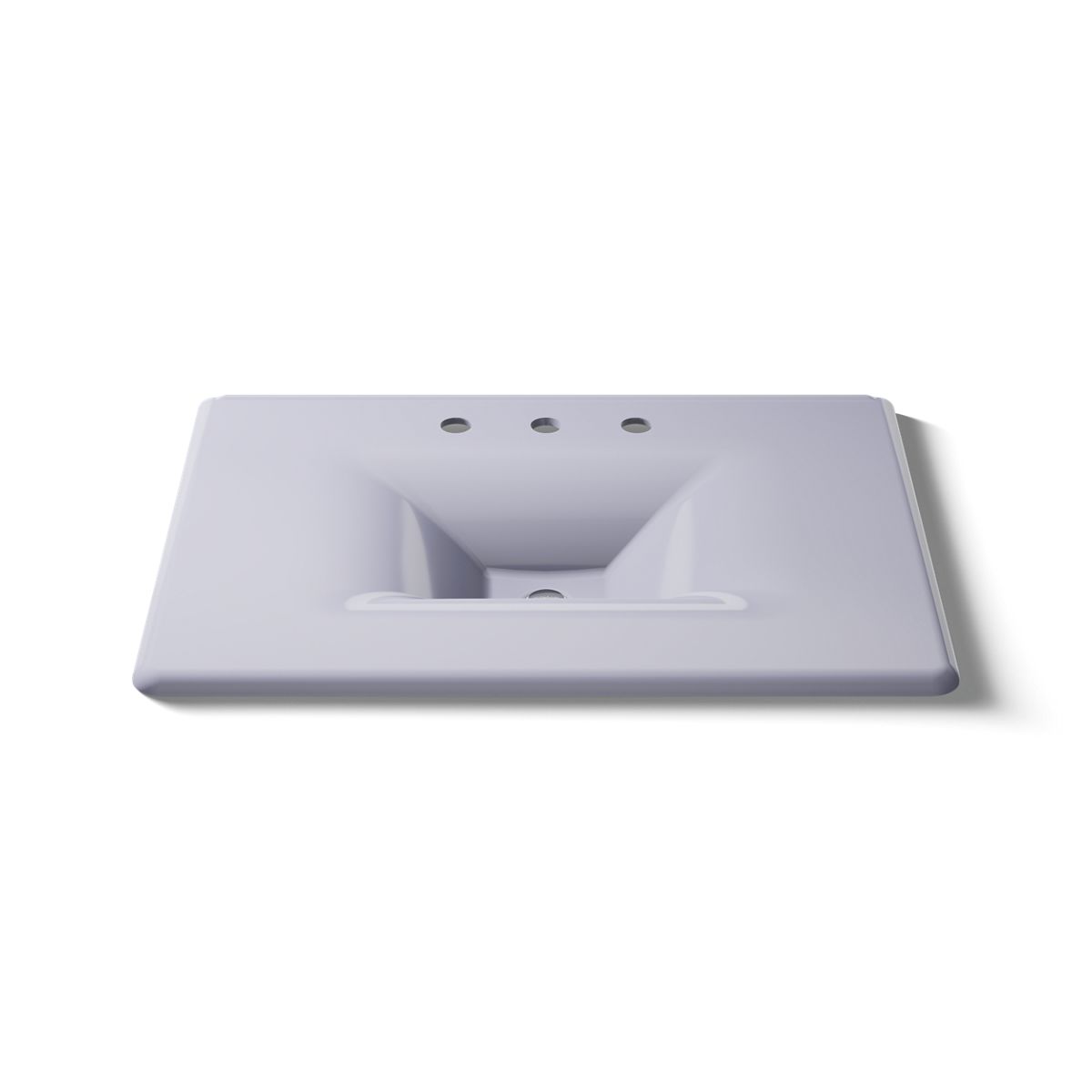 KOHLER Iron/Impressions 31" Enameled cast iron vanity top with integrated rectangular sink