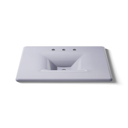 KOHLER Iron/Impressions 31" Enameled cast iron vanity top with integrated rectangular sink