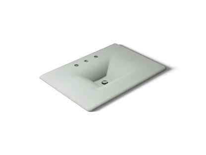 KOHLER Iron/Impressions 31" Enameled cast iron vanity top with integrated rectangular sink
