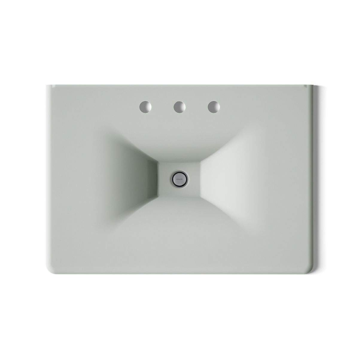 KOHLER Iron/Impressions 31" Enameled cast iron vanity top with integrated rectangular sink